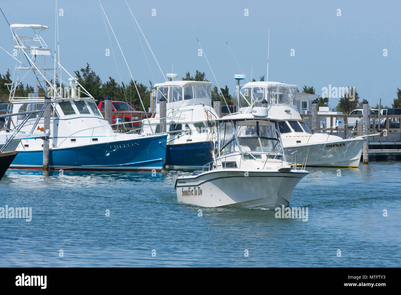 Early spring in Rock Harbor, Orleans, Massachusetts, USA on Cape Cod