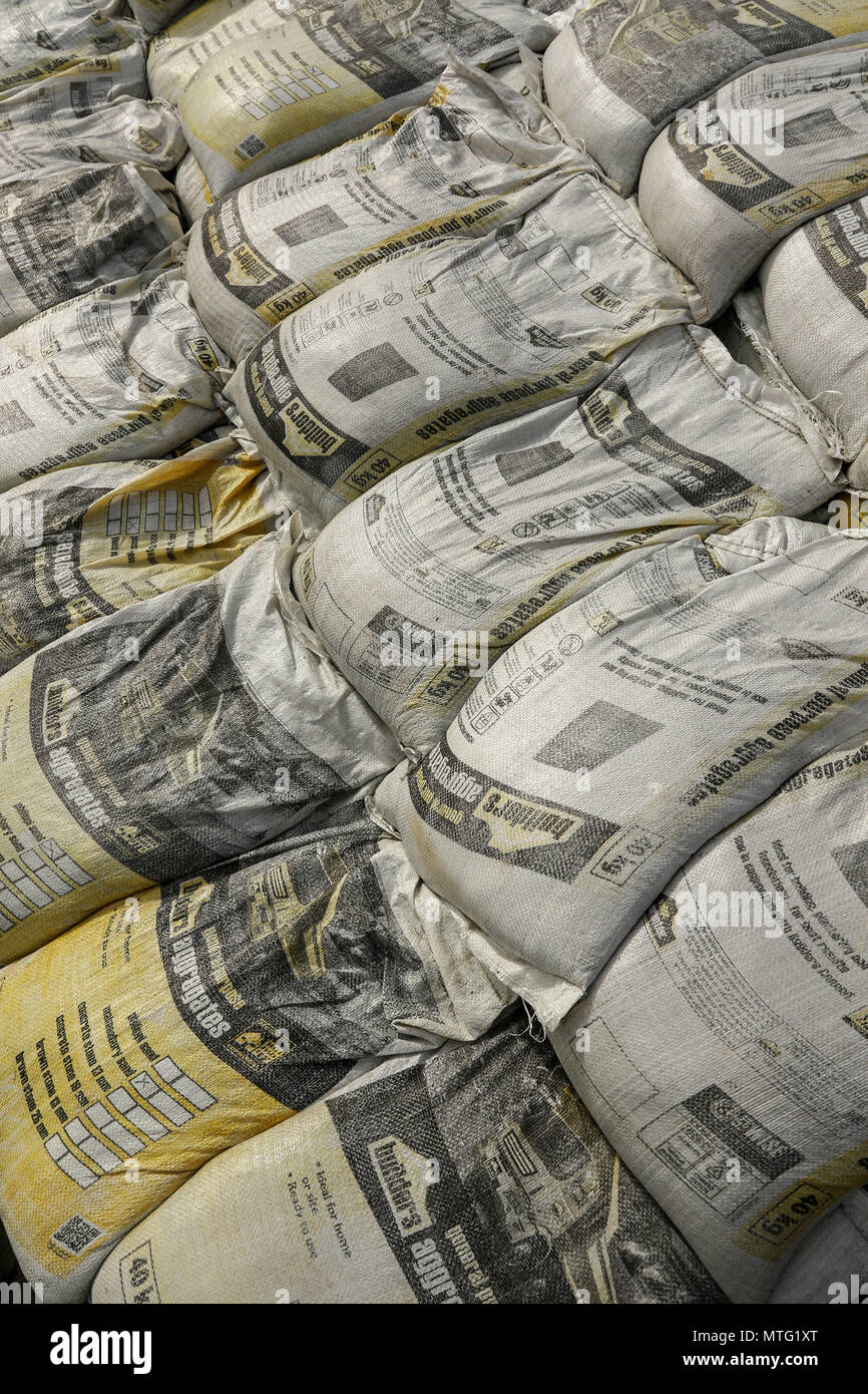 Patterned bags on the wharf of Capetown harbour, cape town, garden