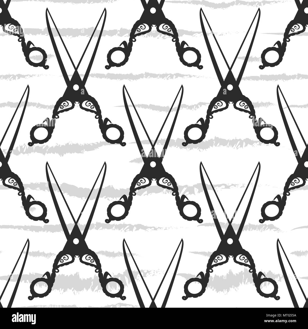 Scissors pattern seamless in simple style vector illustration ...