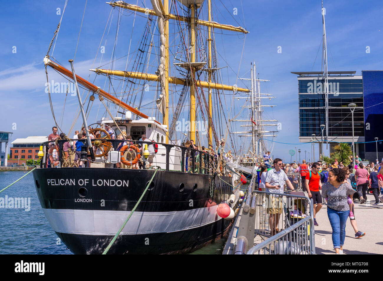 Pelican of London at Belfast Titanic Maritime Festival Stock Photo