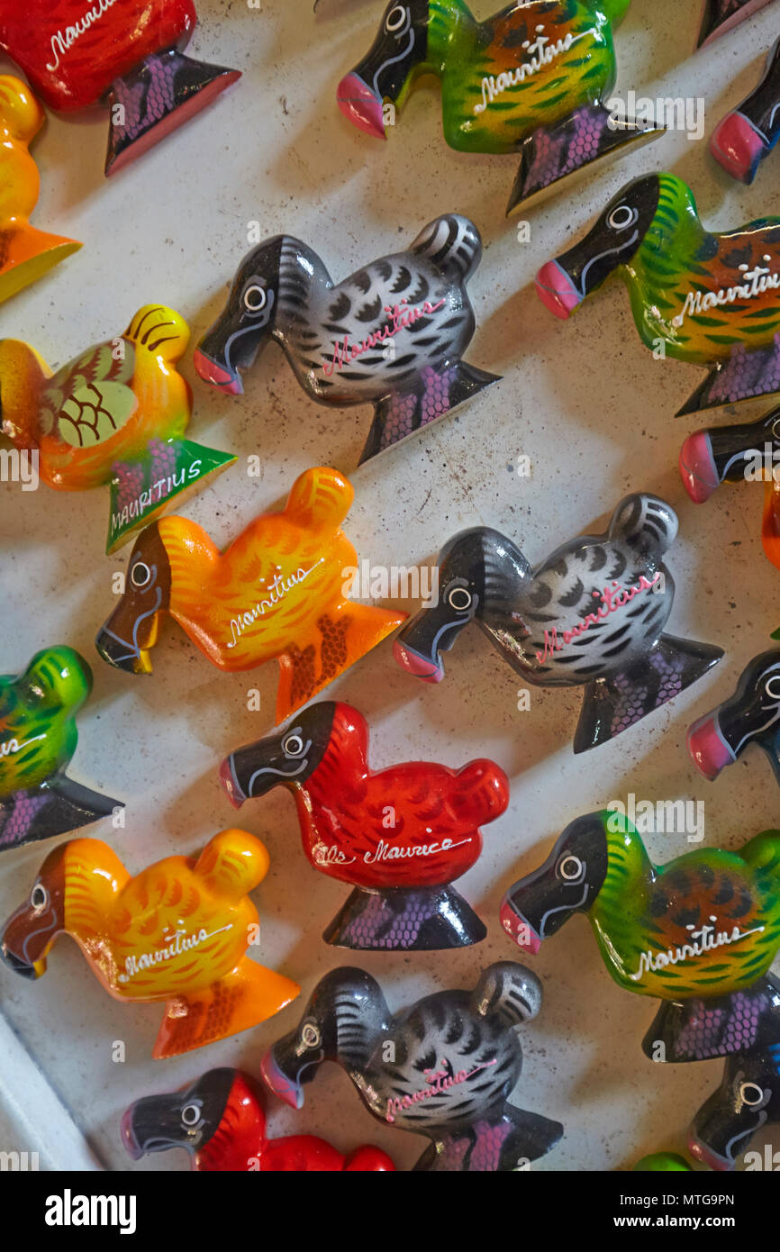 Dodo magnet souvenirs sold in the Mauritius Stock Photo