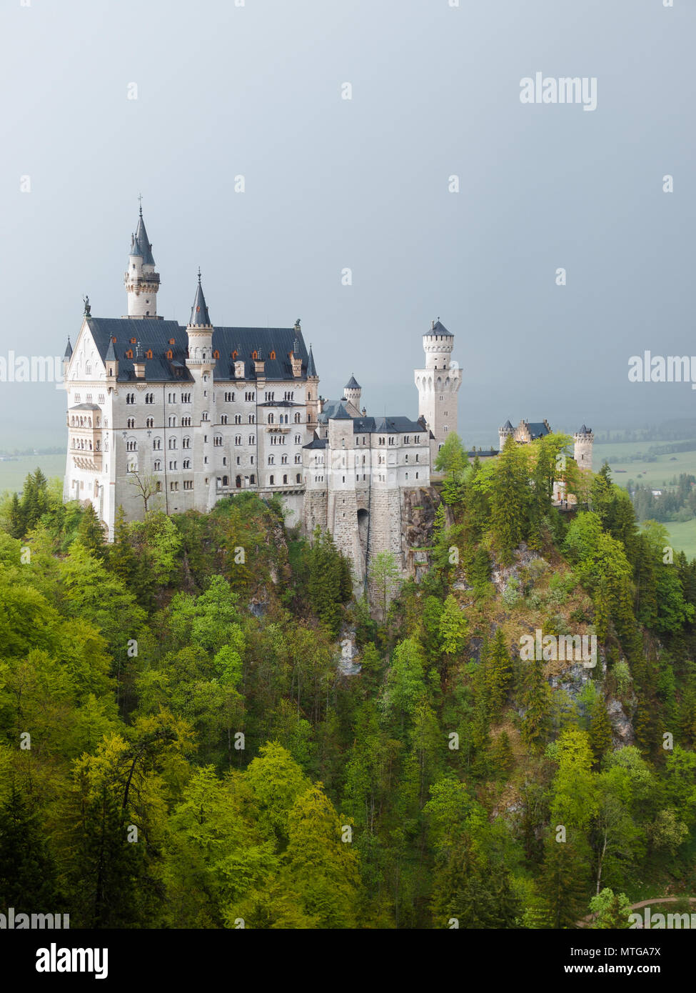 View of the Neuschwanstein Castle, Bavaria, Germany Stock Photo - Alamy