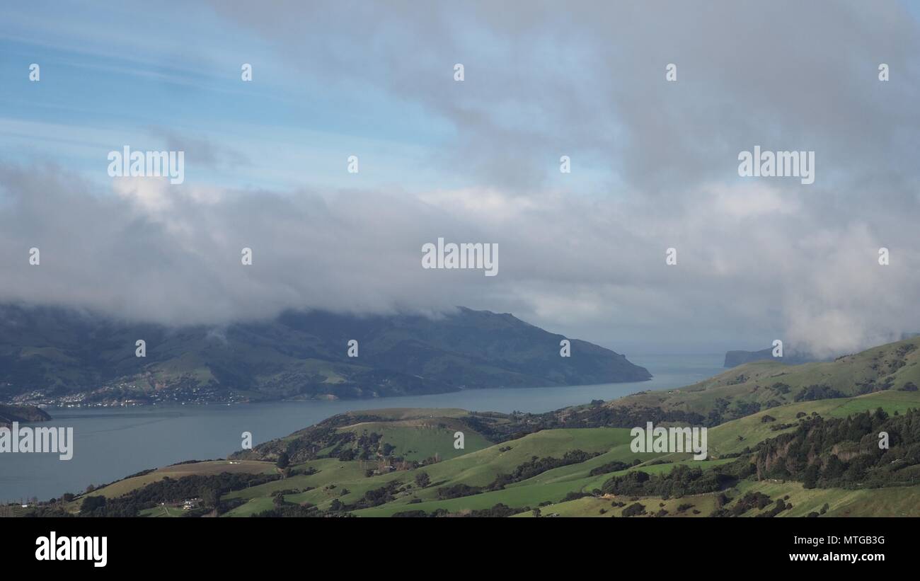 Banks Peninsula, New Zealand Stock Photo Alamy