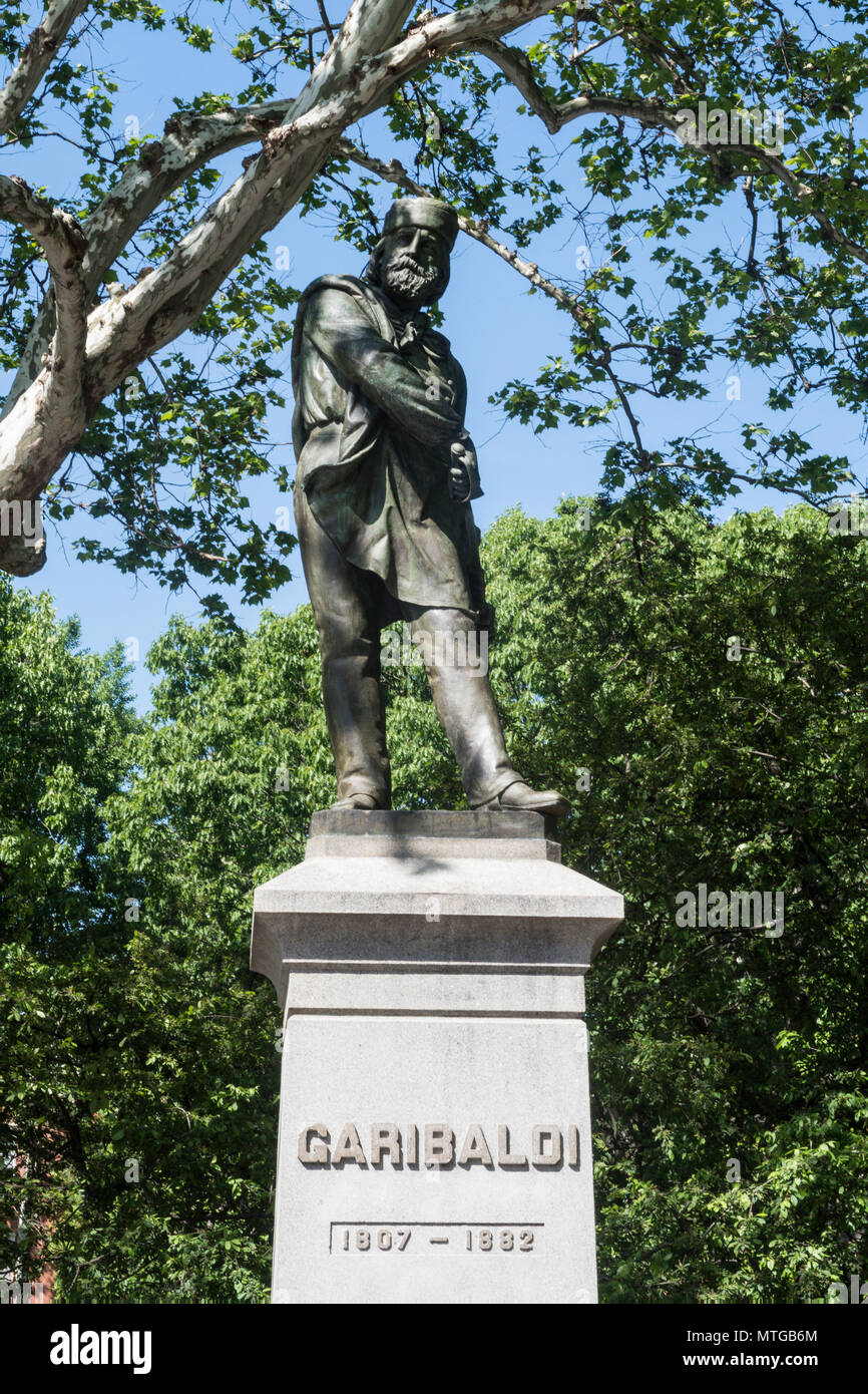 Giuseppe Garibaldi Statue, Washington Square Park in Greenwich Village