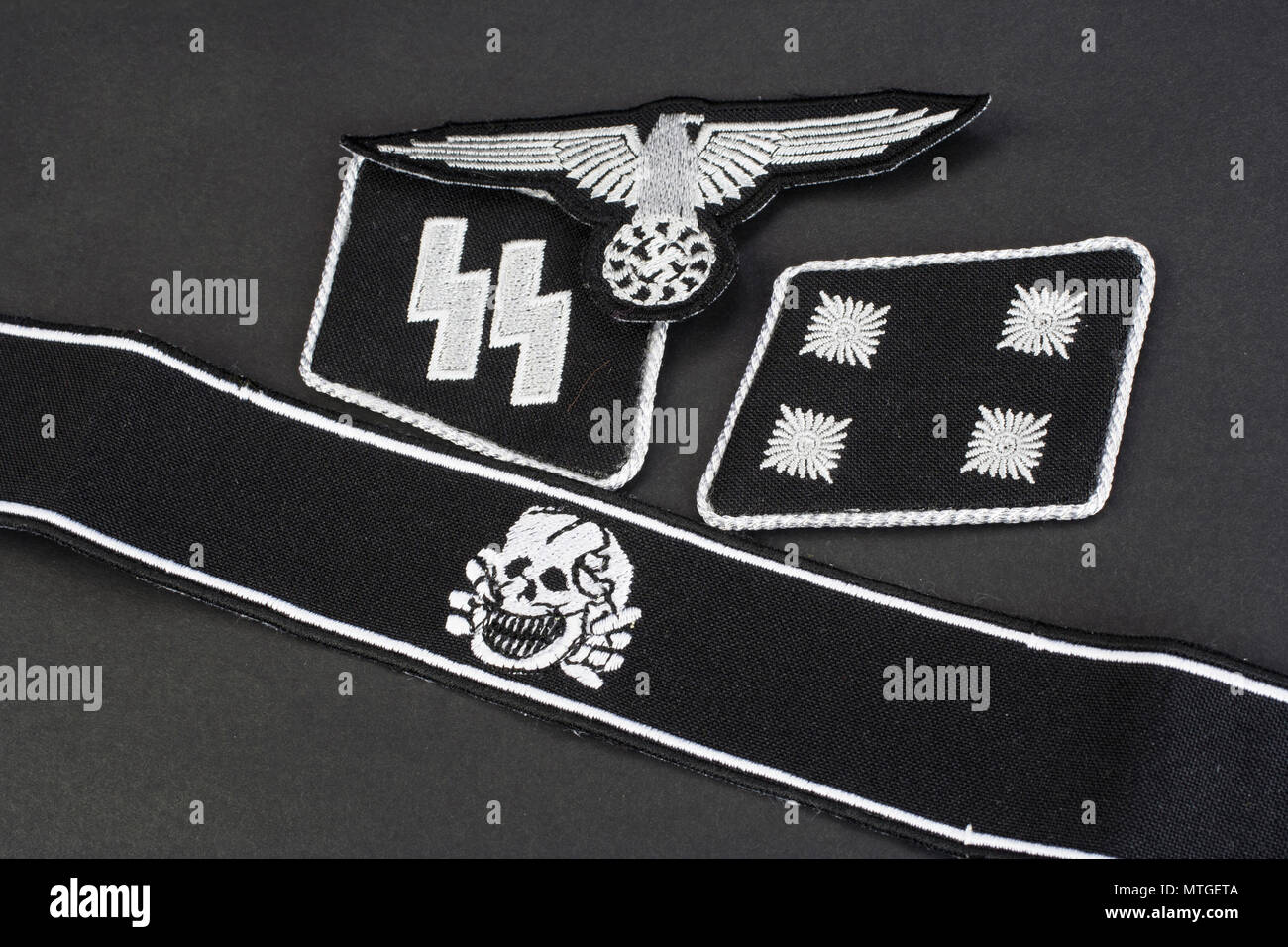 WW2 German Waffen-SS military insignia Stock Photo