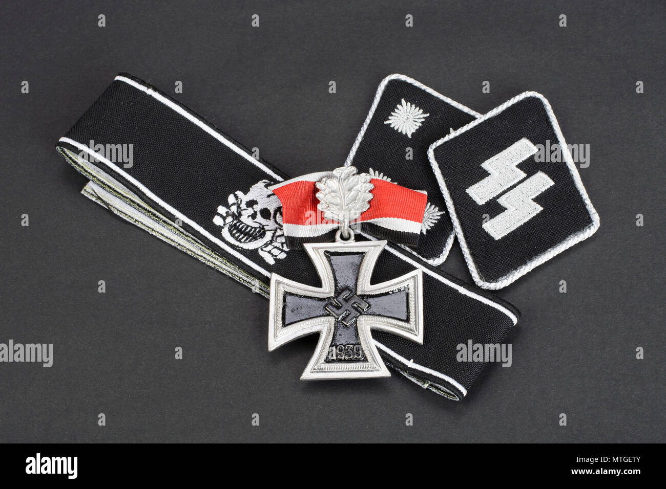 WW2 German Waffen-SS military insignia Stock Photo