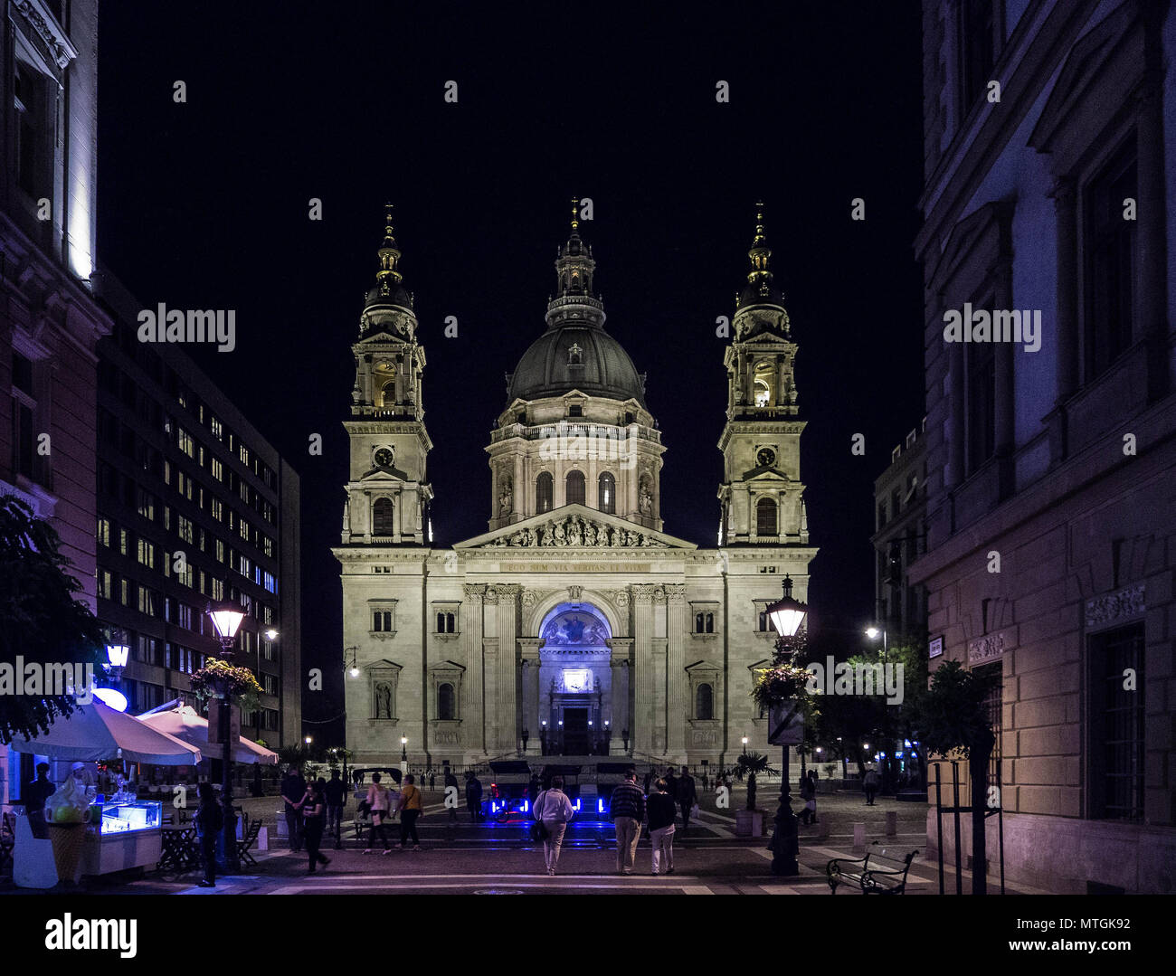Szent István-bazilika/St Stephen's Basilica is a Roman Catholic basilica in Budapest, Hungary. It is named in honour of Stephen, the first King(Wikip Stock Photo