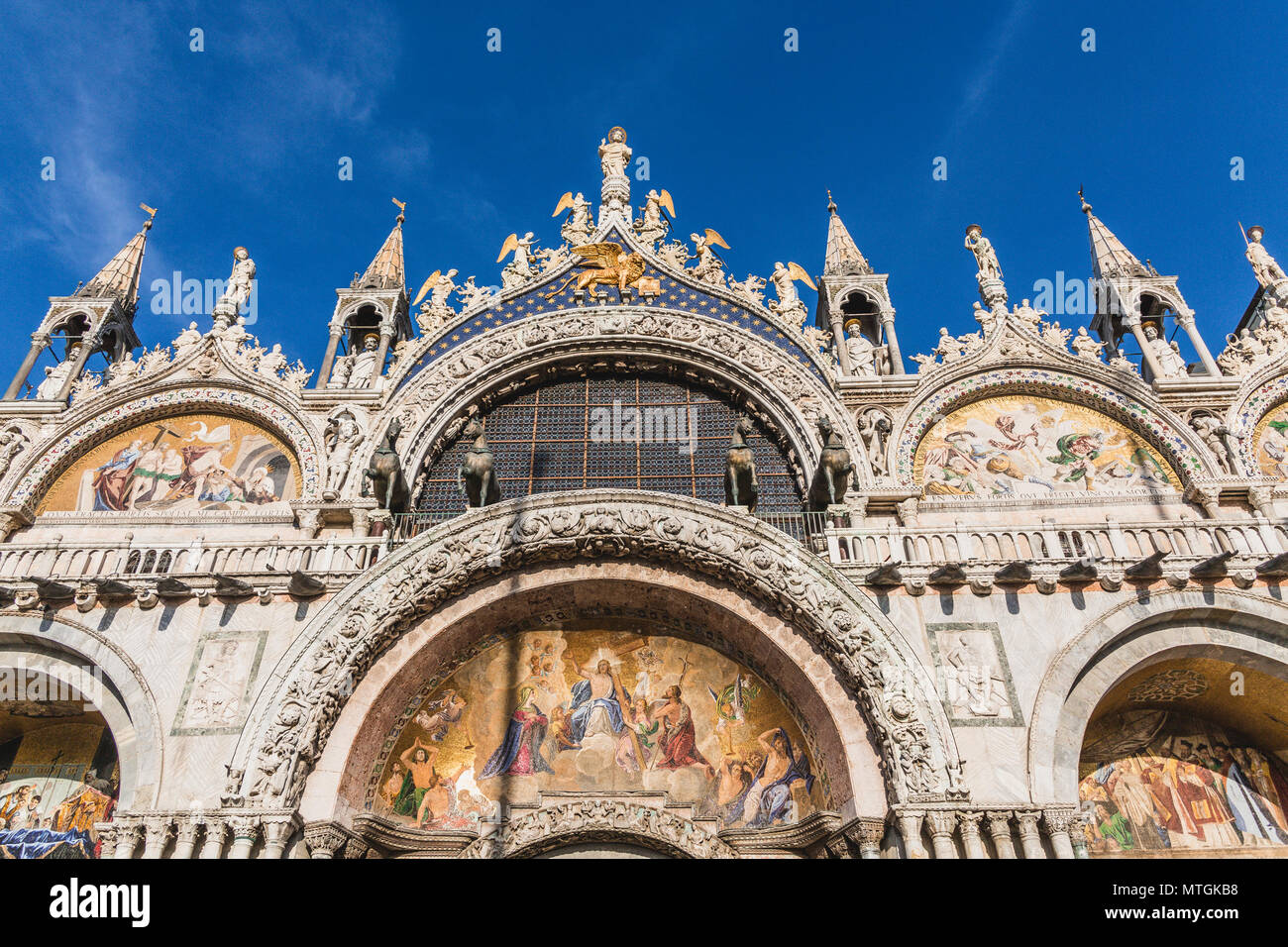 Beautiful Details Over Saint Marks Basilica Vertical Stock Photo - Alamy