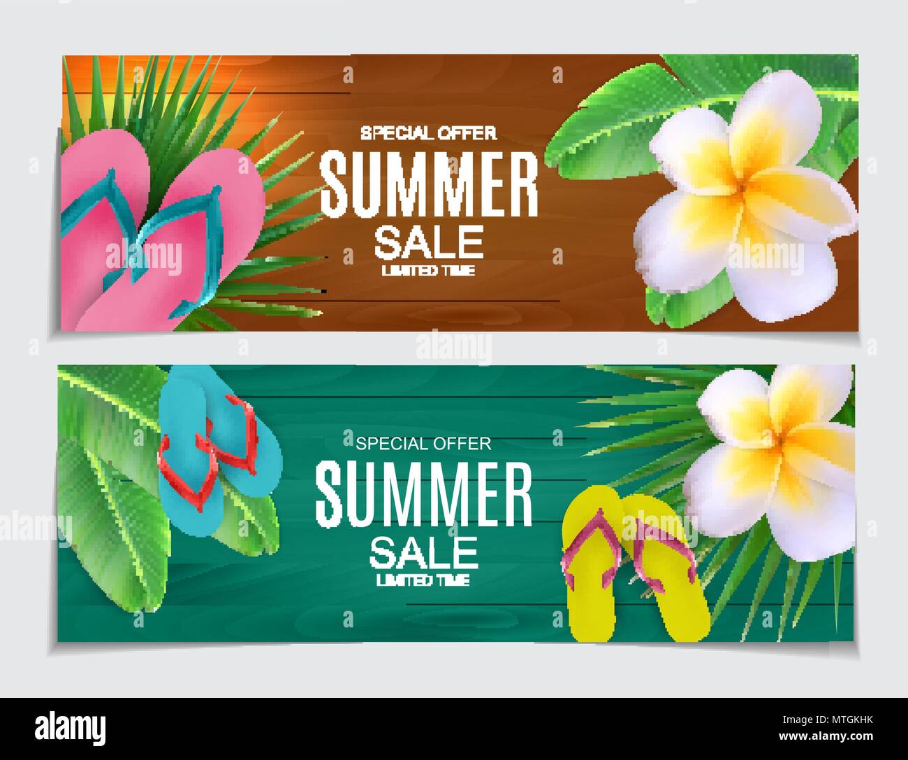 Abstract Vector Illustration Summer Sale Background Stock Vector Image ...
