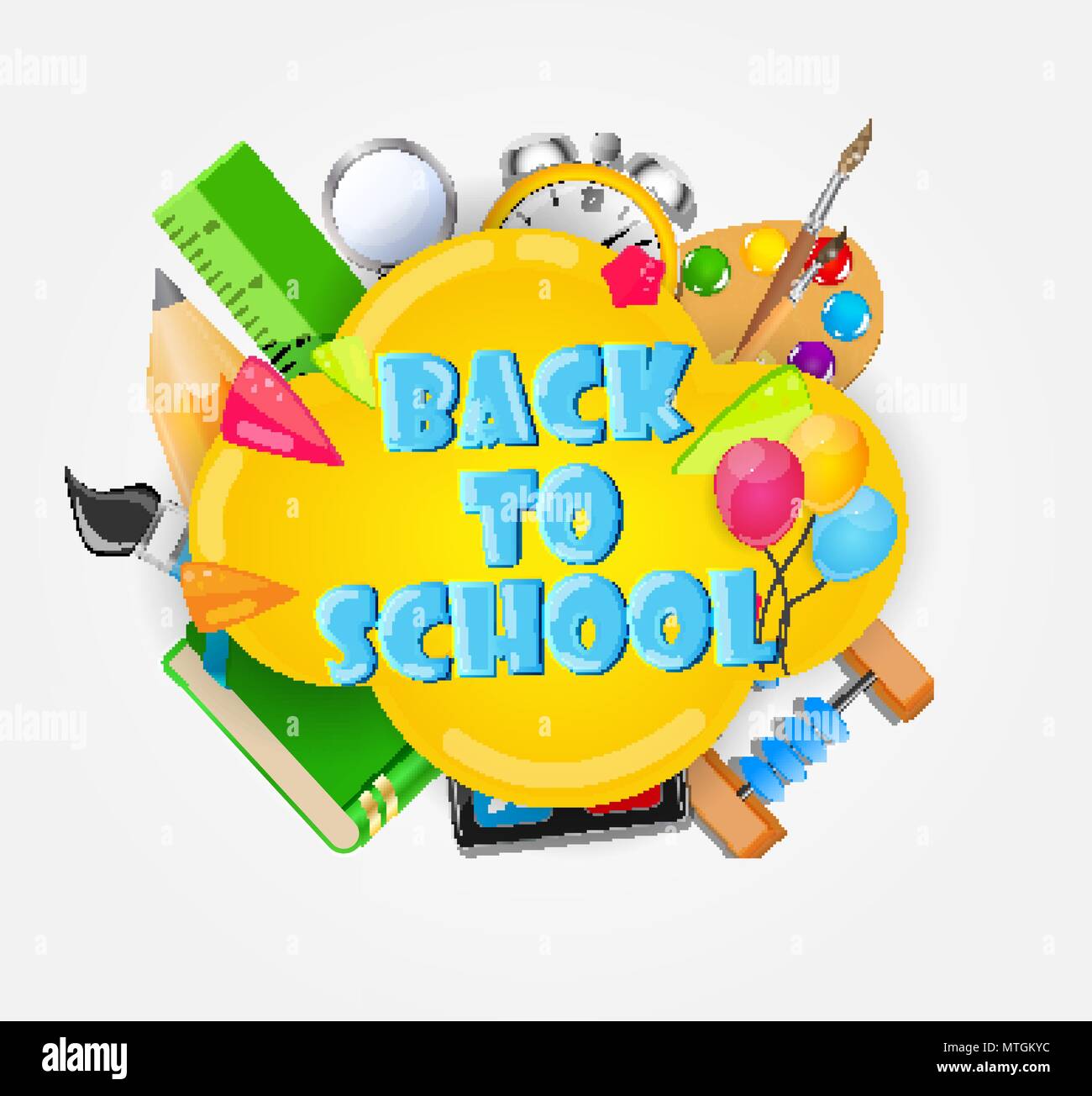 Back to School Background Vector Illustration Stock Vector Image & Art ...