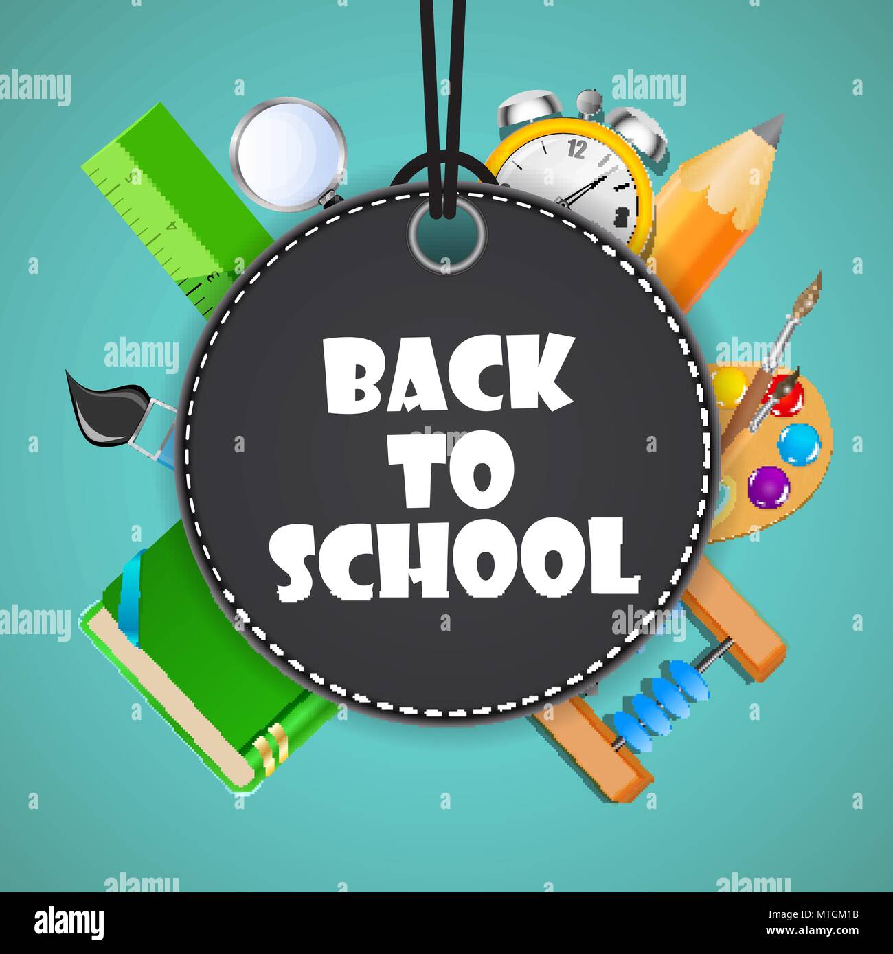 Back to School Background Vector Illustration Stock Vector Image & Art ...