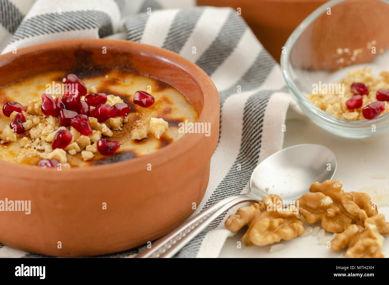 traditional-turkish-oven-rice-pudding-there-are-walnuts-and