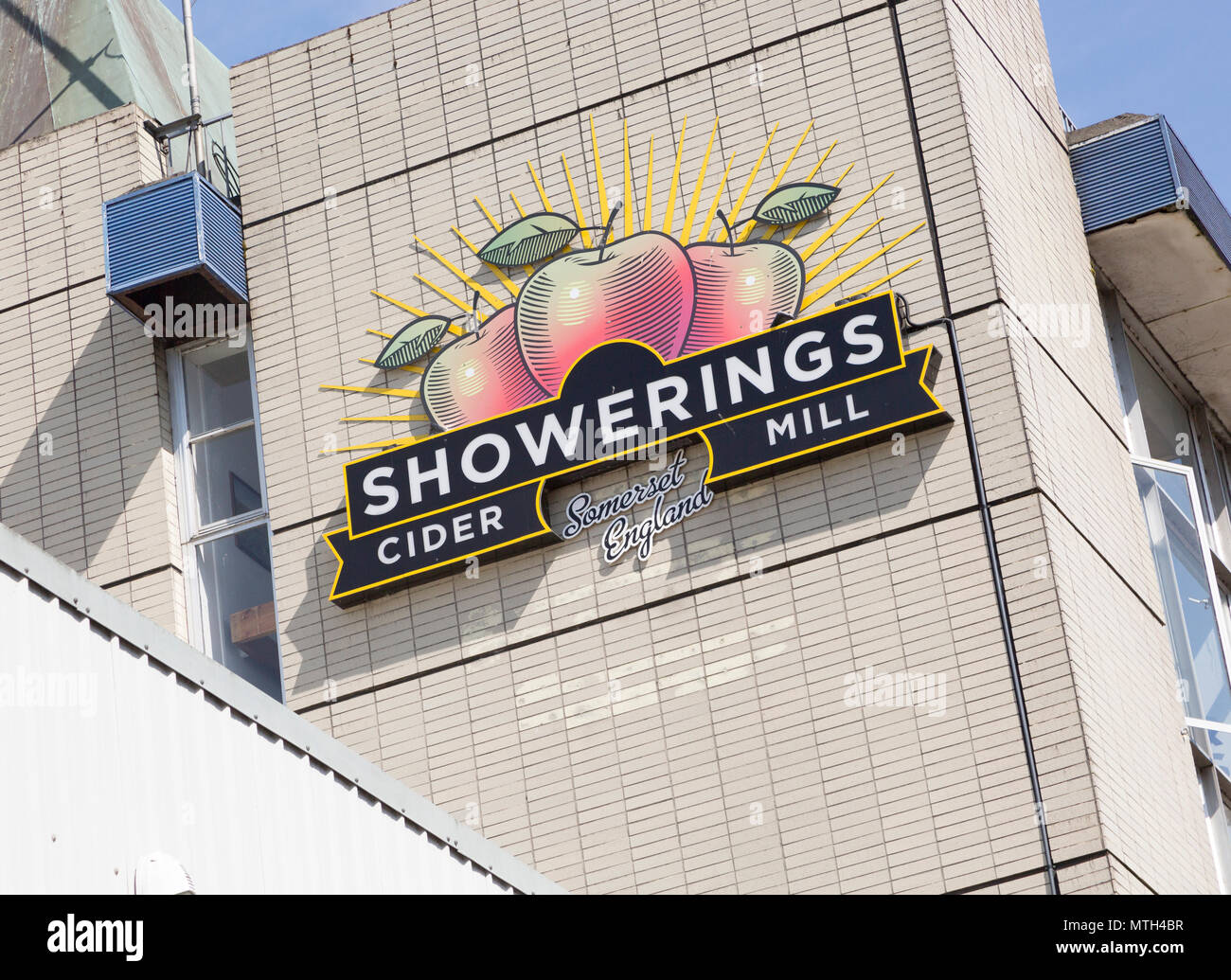 Showerings cider mill, Shepton Mallet, Somerset, England, UK Stock