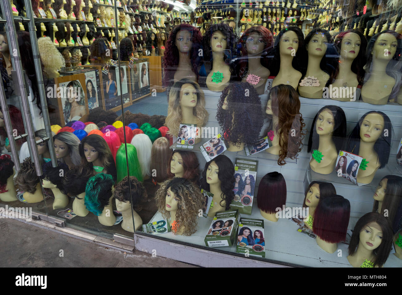Beauty shop with women wigs by Brixton Pillars in railway arches near train  and underground station, being redeveloped to build luxury housing and new  shopping mall in London,England,UK Stock Photo - Alamy