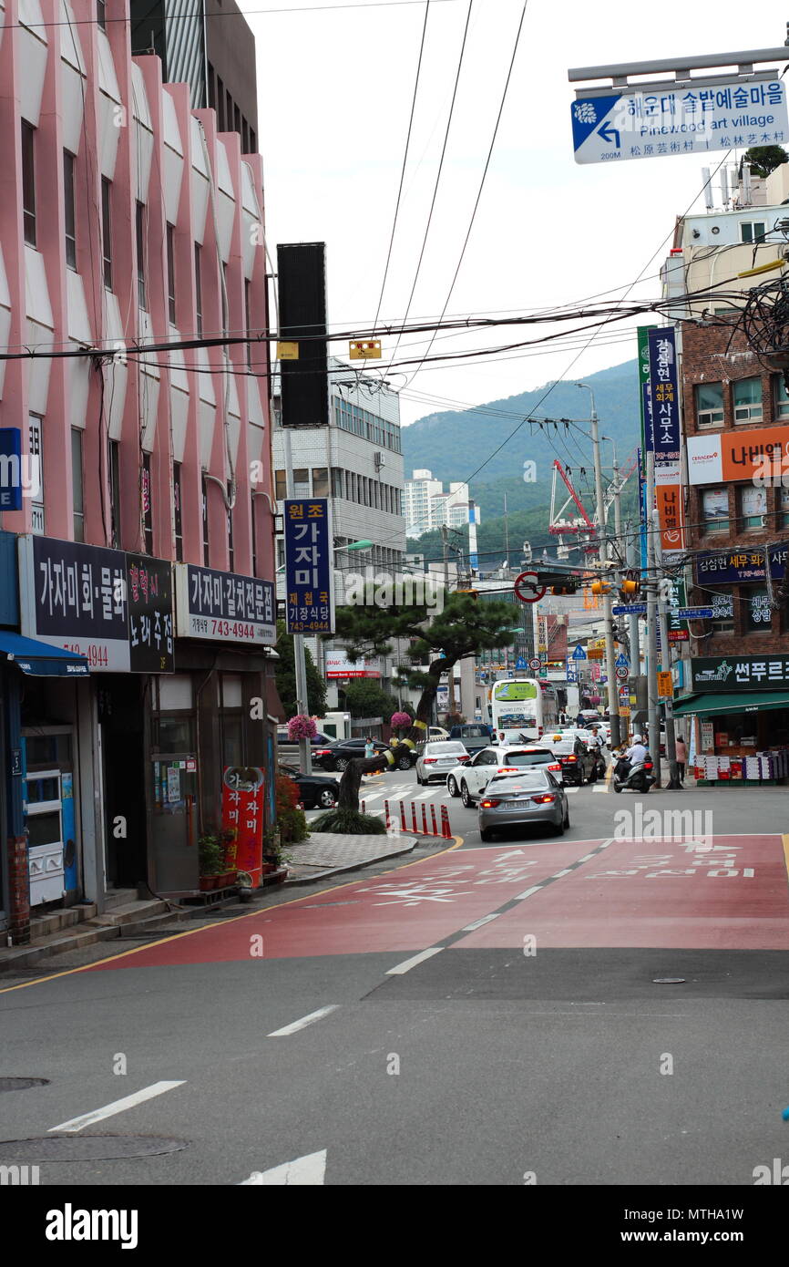 Haeundae street alley in Busan, South Korea Stock Photo Alamy