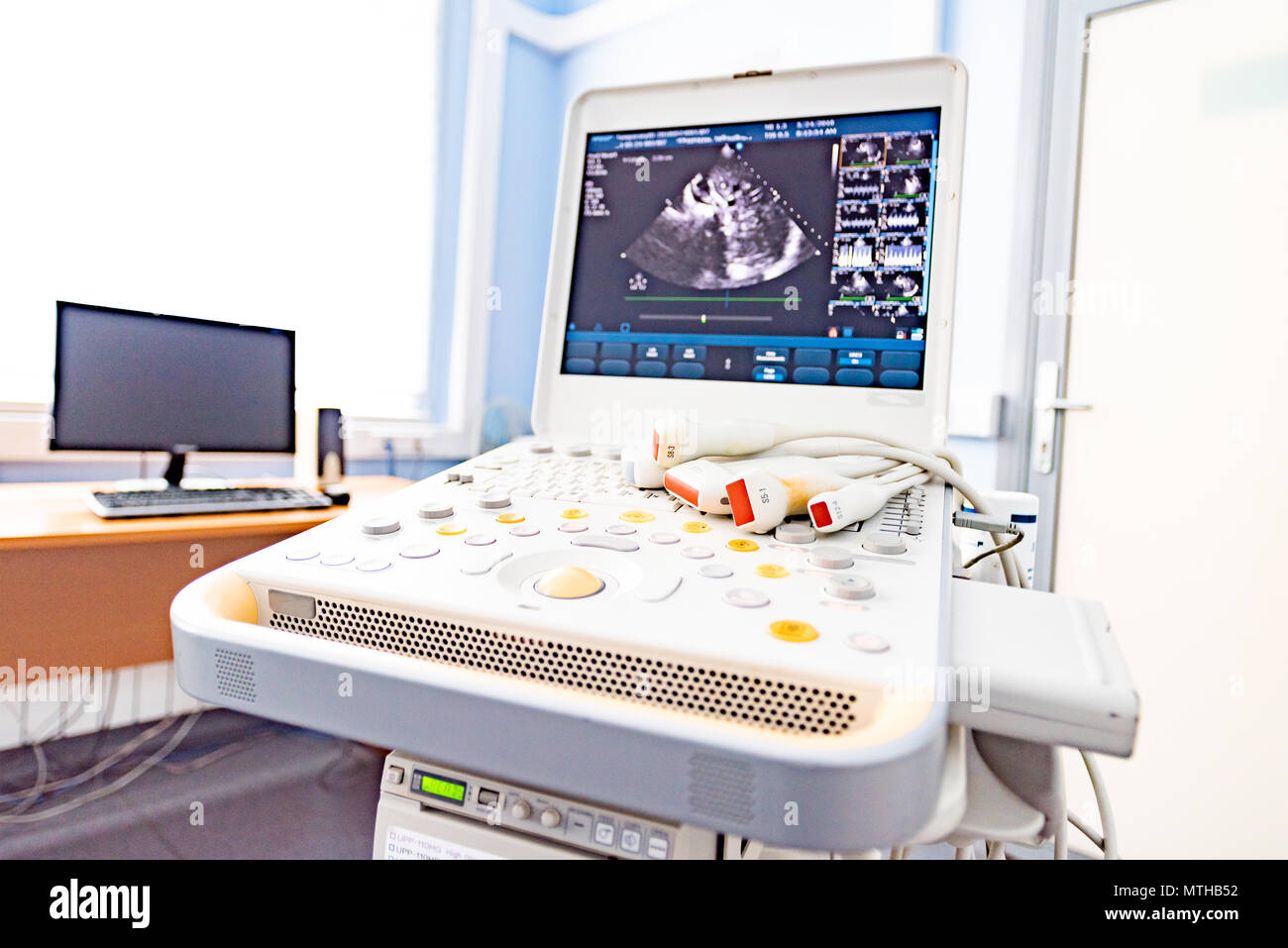 Modern ultrasonic device with sensors Stock Photo Alamy