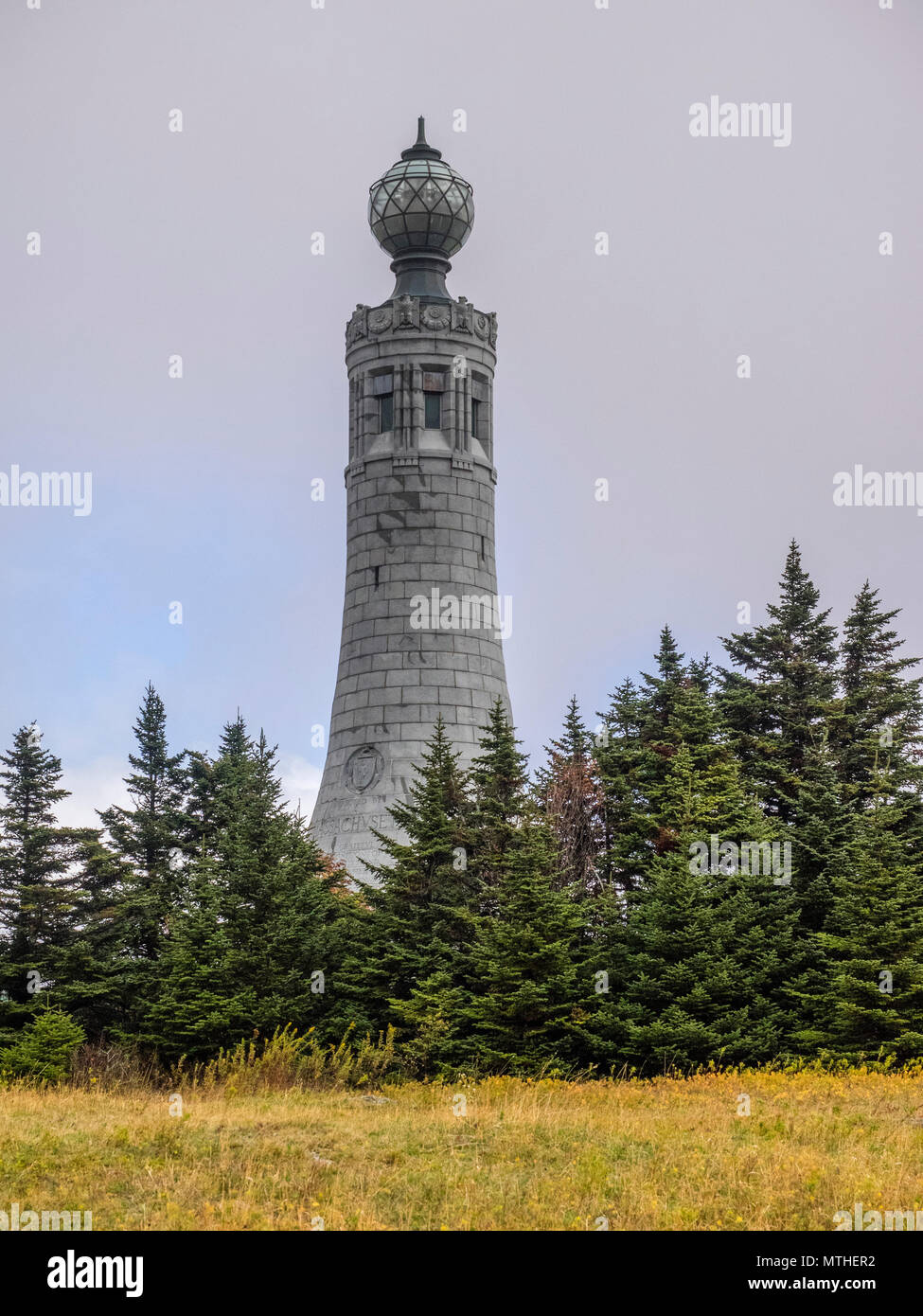 Mount Greylock Veterans War Memorial 93 foot tower built of granite