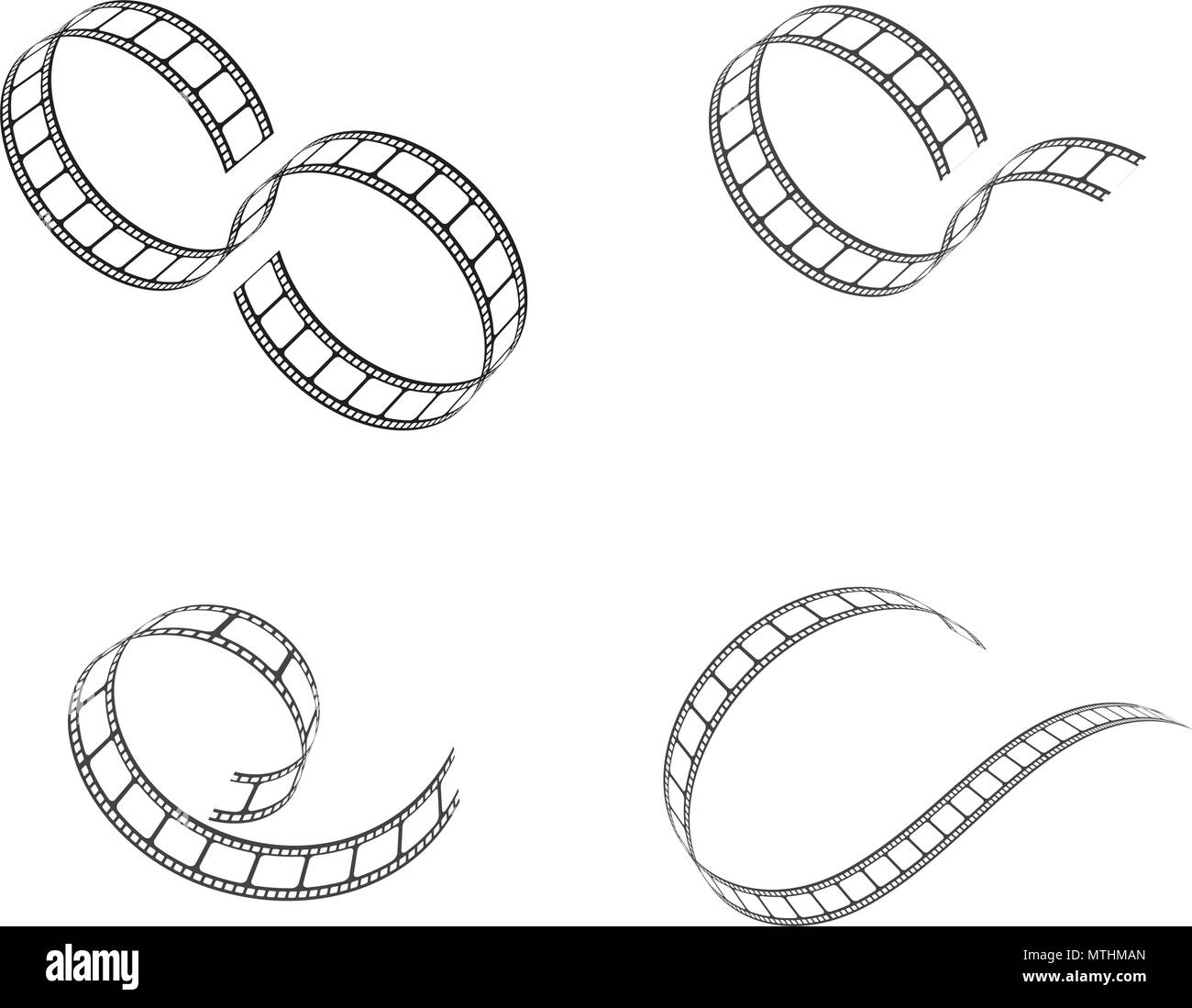 abstract film icon vector illustration template design Stock Vector ...