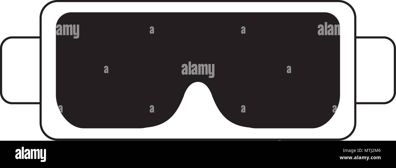 vr glasses icon over white background, vector illustration Stock Vector