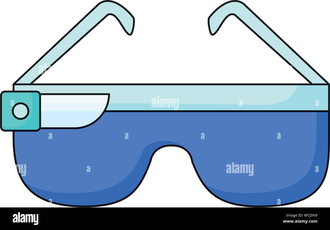 vr glasses icon over white background, vector illustration Stock Vector