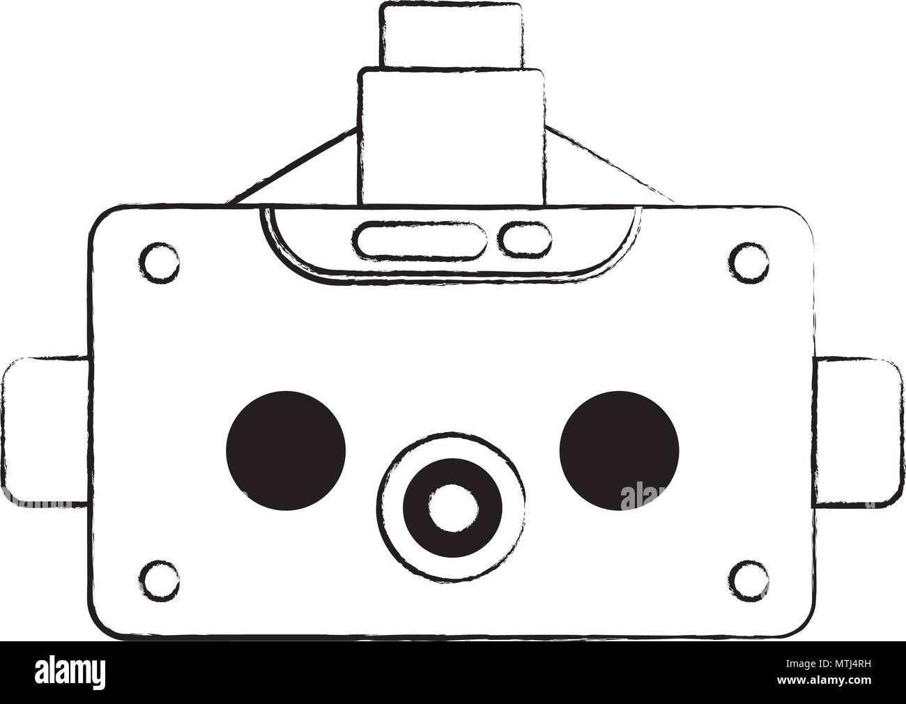 vr headset icon over white background, vector illustration Stock Vector