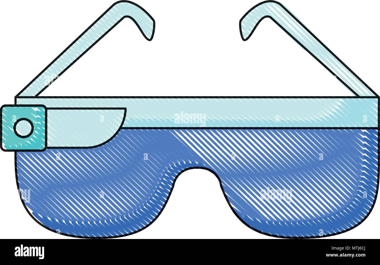vr glasses icon over white background, vector illustration Stock Vector