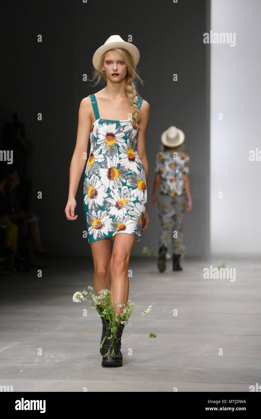 UK Fashion - Model on the runway for the Ashish Spring Summer ...