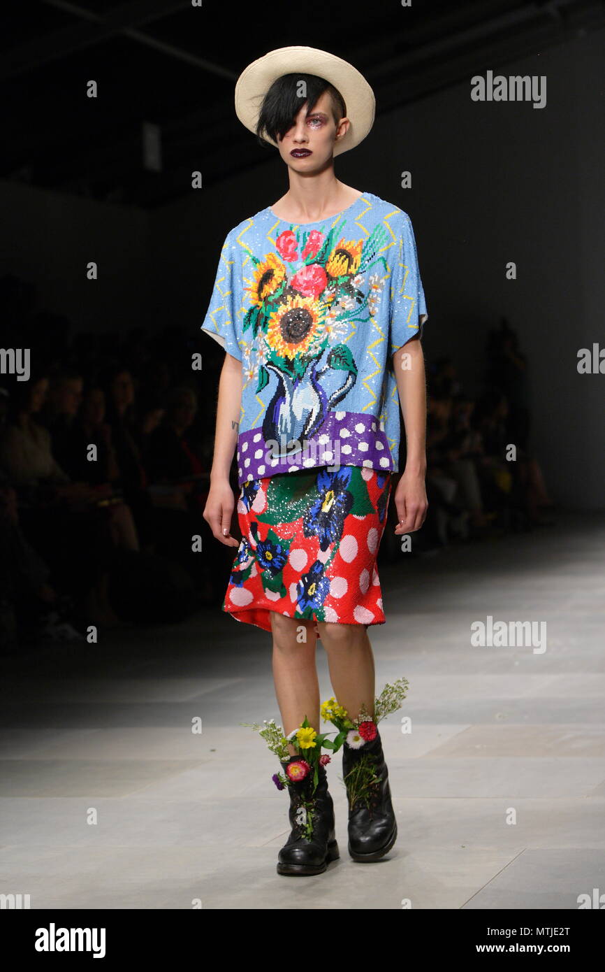 UK Fashion - Model on the runway for the Ashish Spring Summer ...