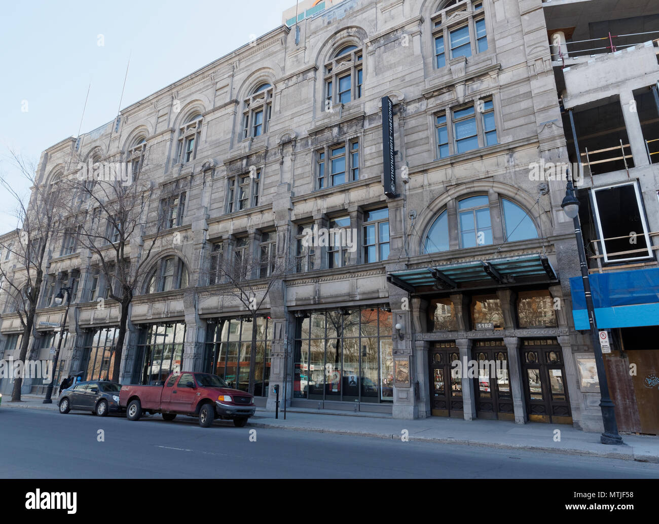 Quebec,Canada.The National Theater School of Canada on St-Laurent Blvd in downtown Montreal Stock Photo