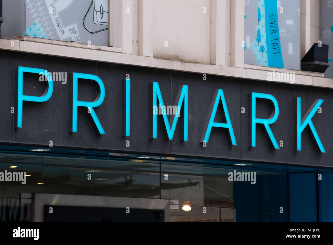 Primark shop sign logo. Stock Photo