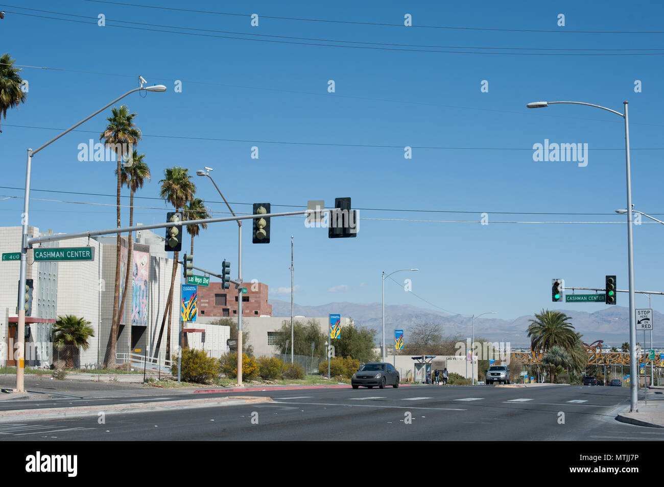 Vegas Traffic lights Stock Photo Alamy