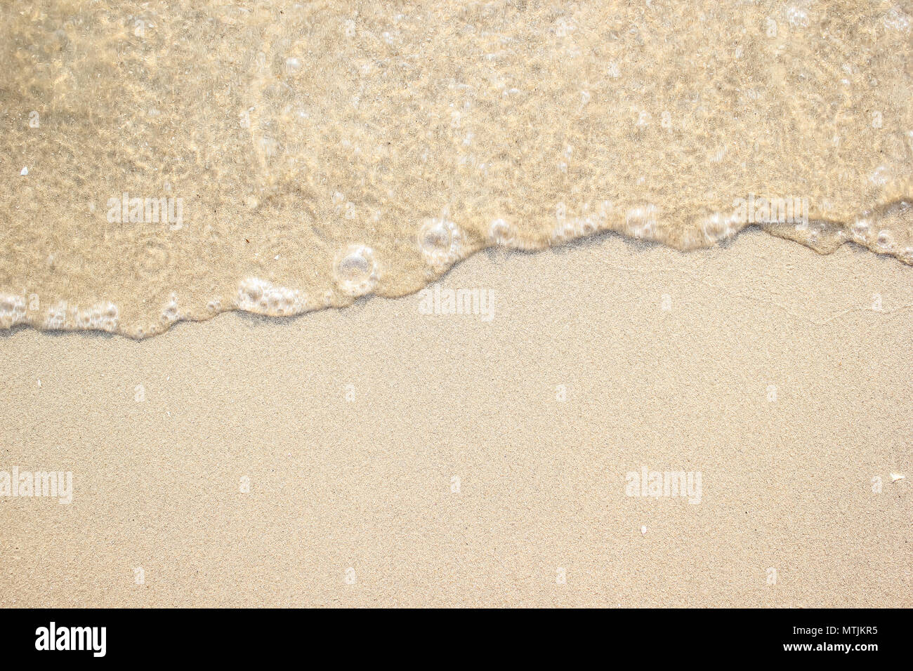 Soft Clear Sea Wave On The Beach Sand Background Stock Photo Alamy