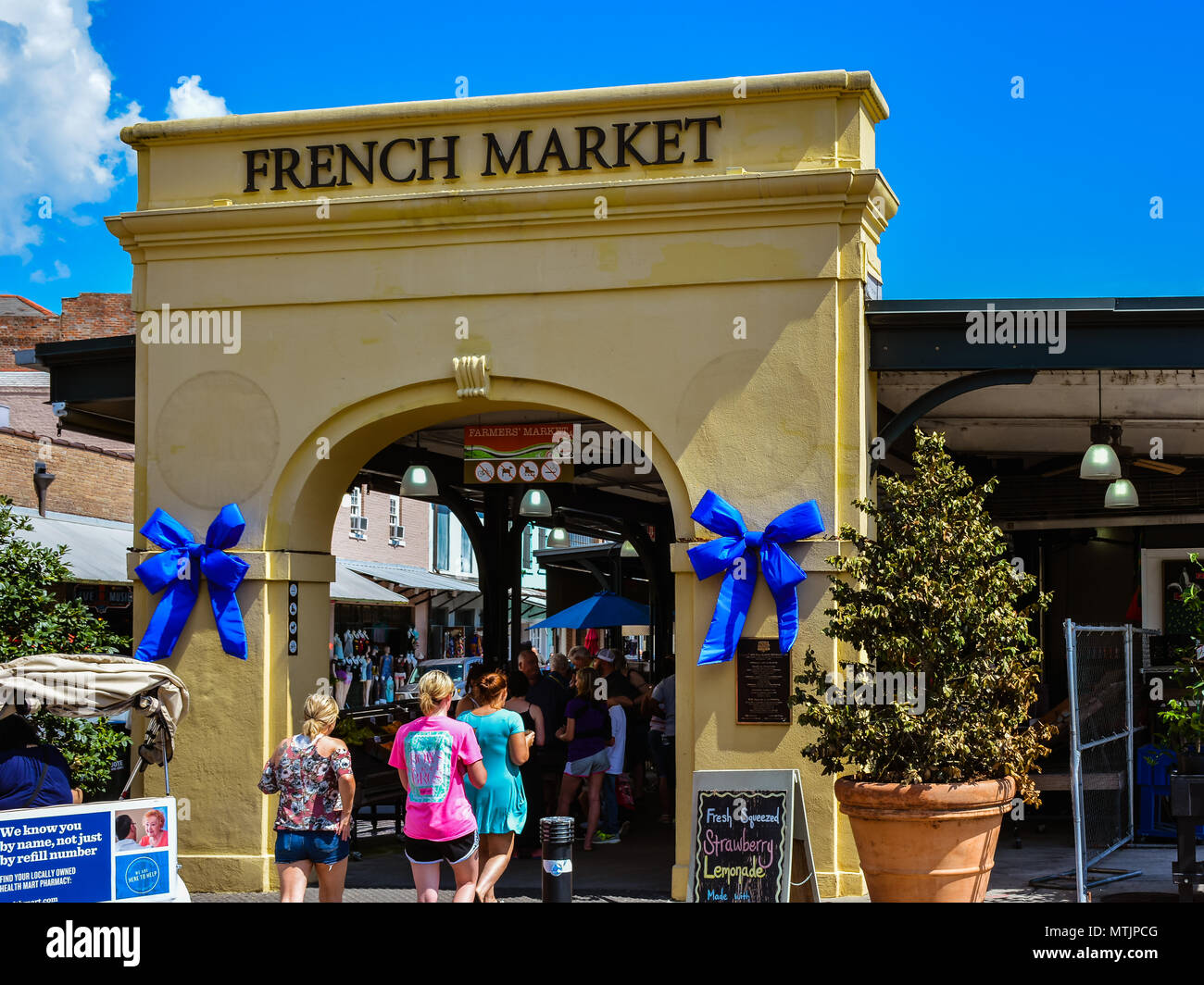 New Orleans, LA - Sep. 24, 2017: The Historic French Market - it is America’s oldest public market. Stock Photo