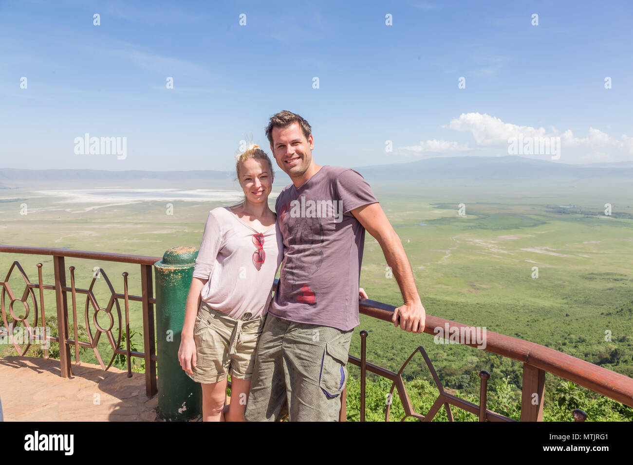 Safari Vacation In Tanzania Stock Photo Alamy