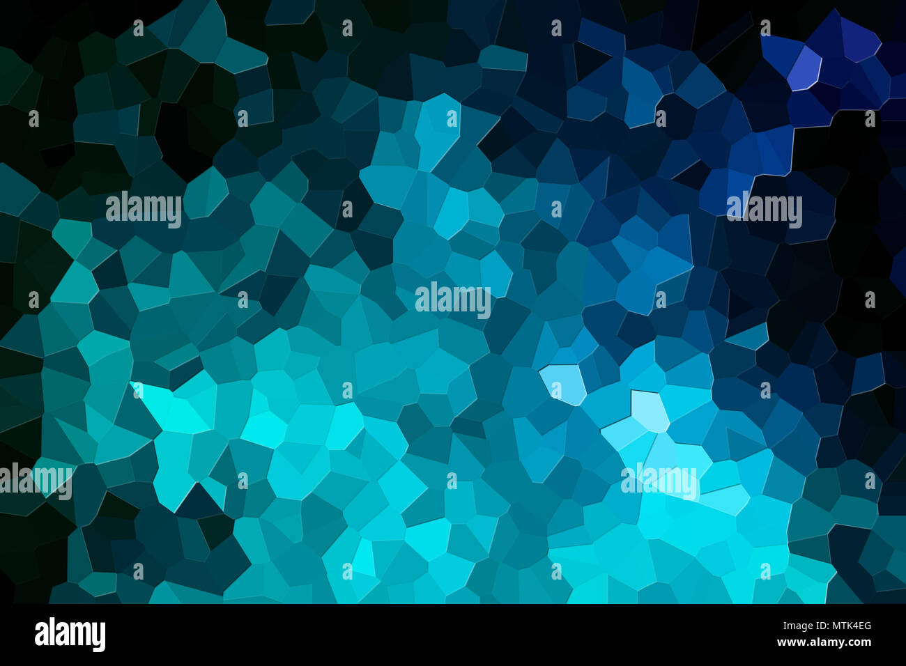 A photograph of an abstract geometric blue pattern from various ...