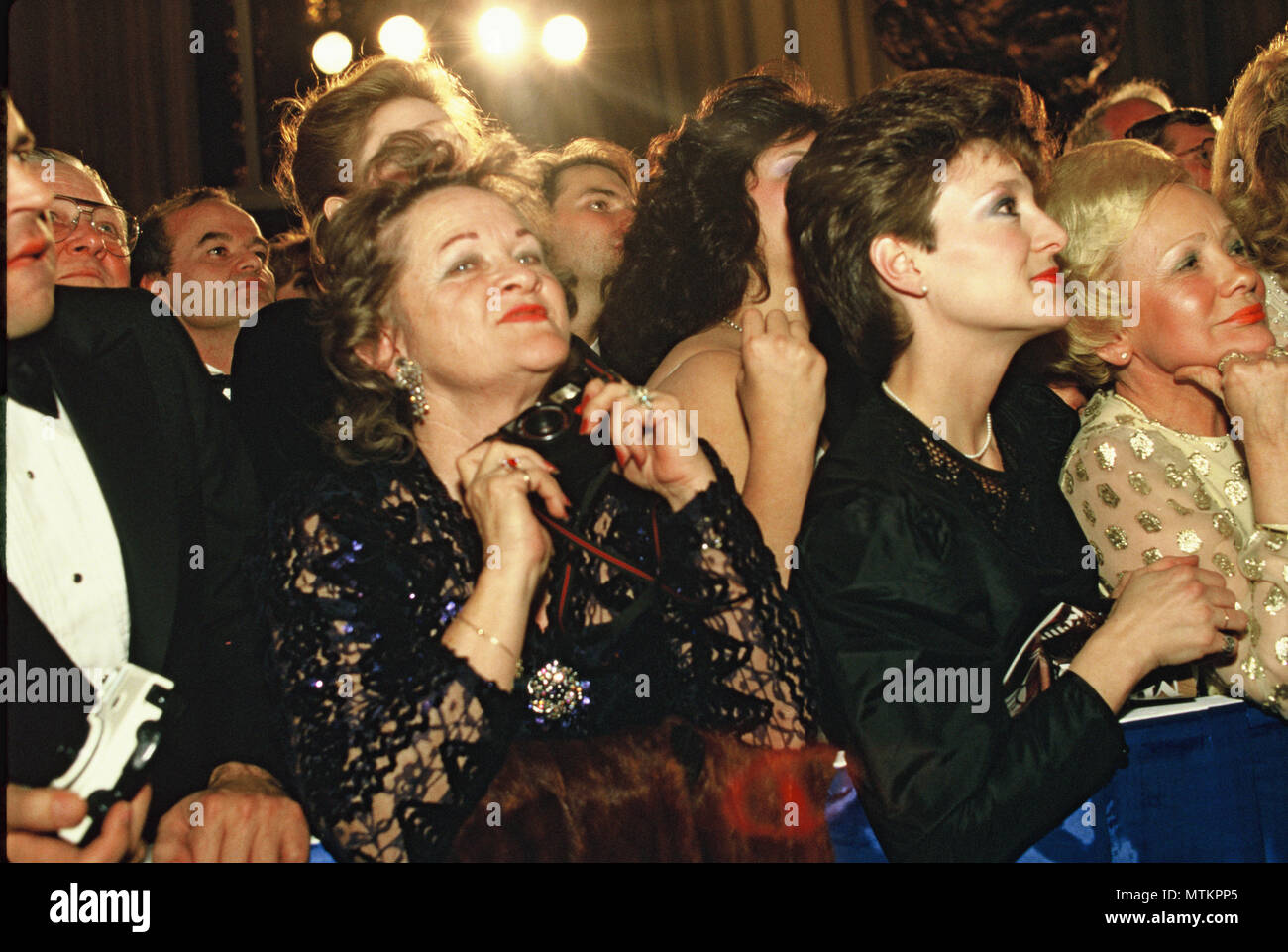 Washington, DC 1985/01/20 Guest watch President Ronald Reagan and First