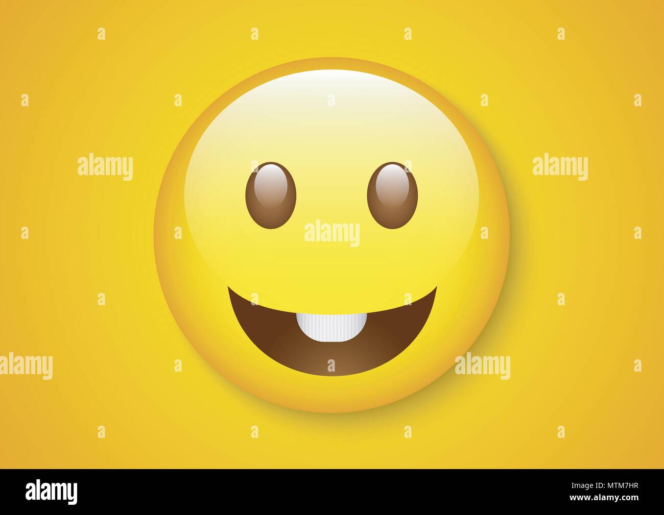 vector design of emoticon expression innocent child face Stock Vector