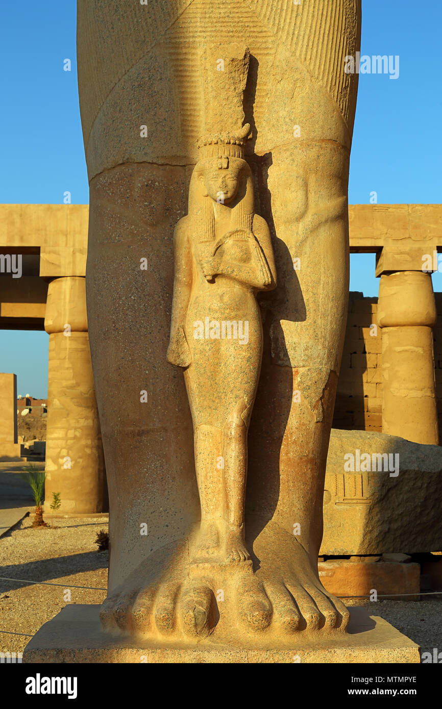 Fragment of Statue of Ramses II in Luxor Egypt Stock Photo - Alamy