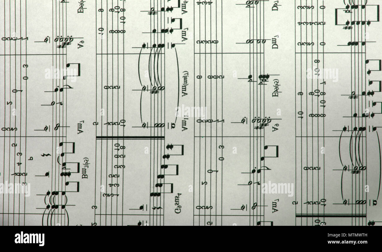 A background of musical notes Stock Photo - Alamy