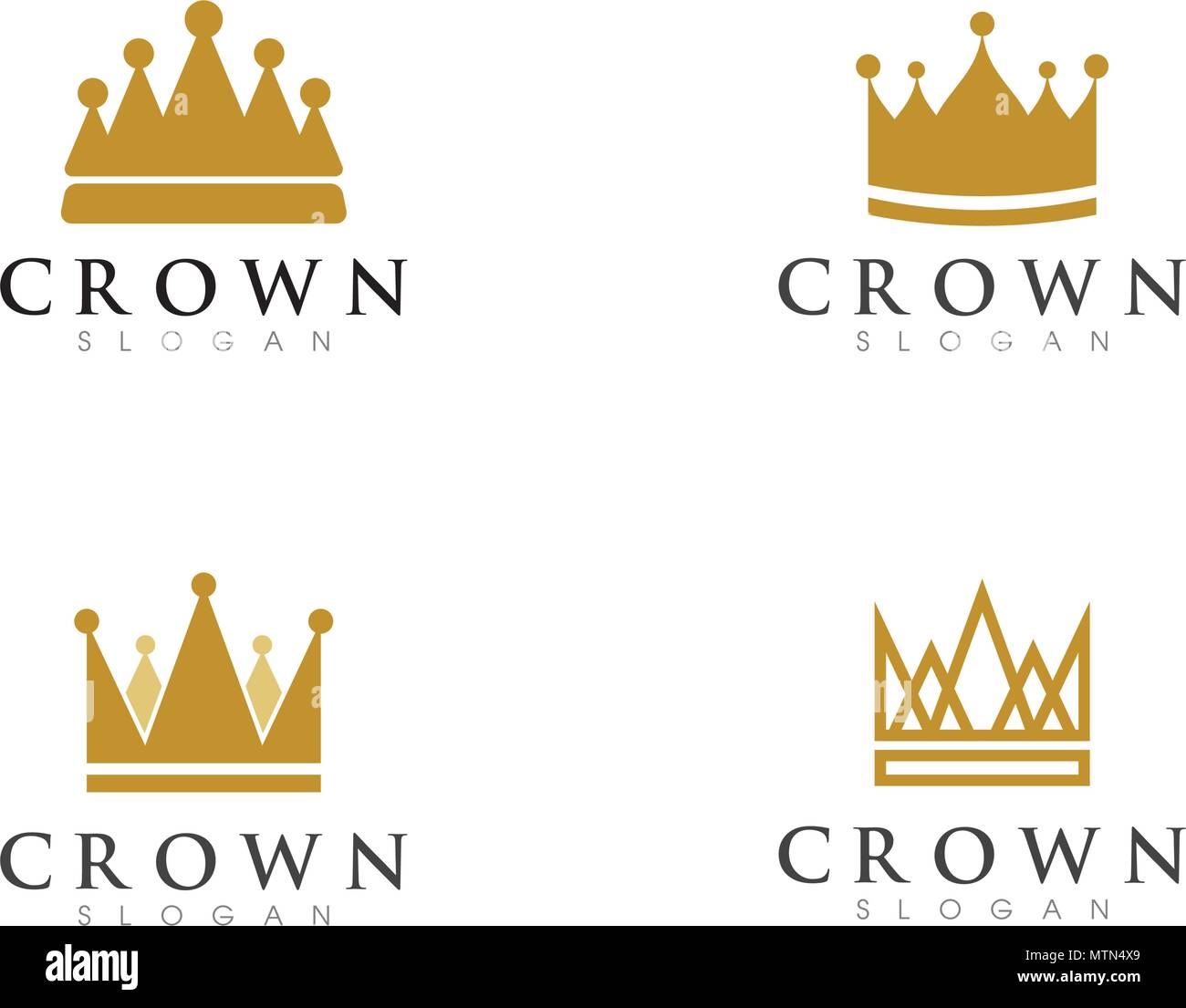 Crown Logo Template vector icon illustration design Stock Vector Image ...