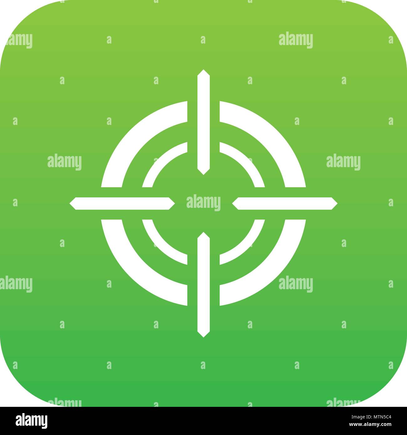 Target icon digital green Stock Vector Image & Art - Alamy