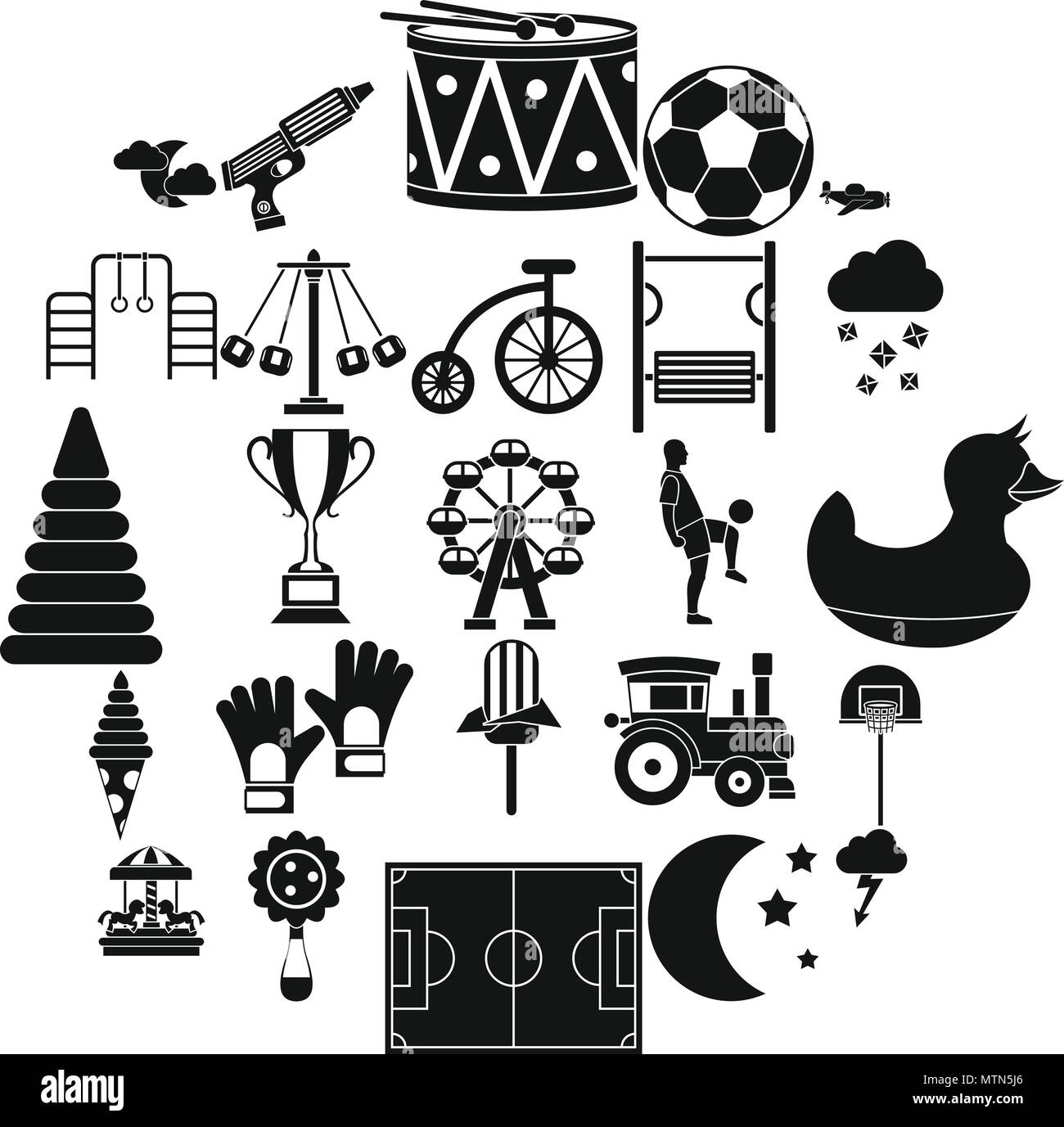 Court icons set, simple style Stock Vector Image & Art - Alamy