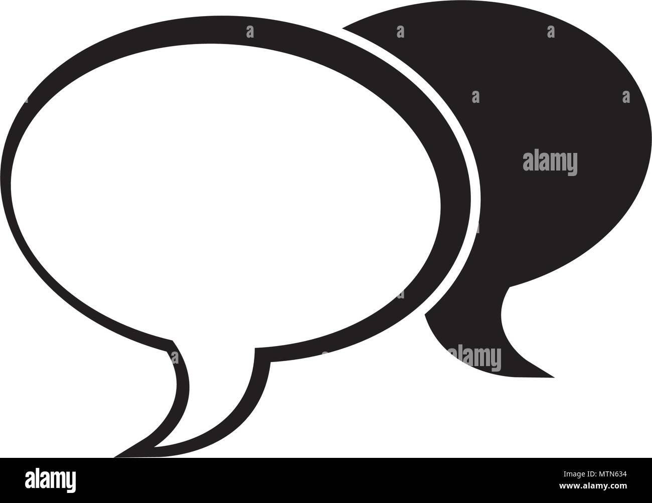 Speech bubble icon Logo template vector illustration Stock Vector Image ...