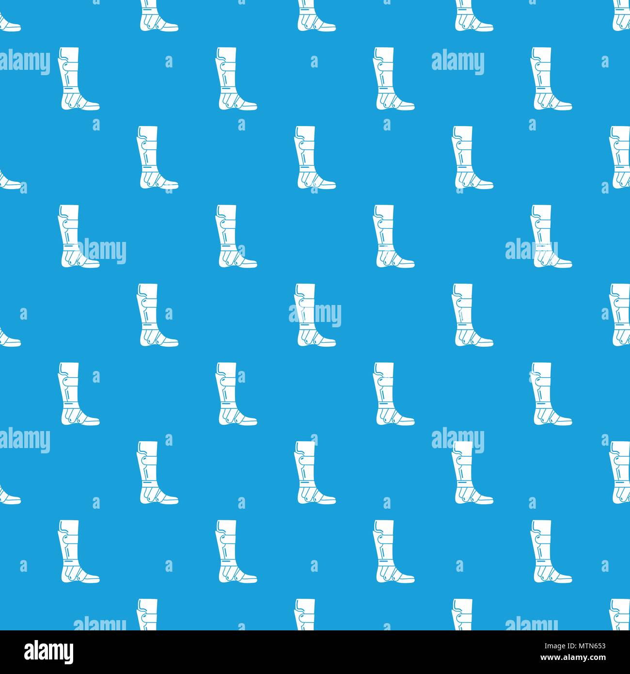 Leg in retainer pattern vector seamless blue Stock Vector