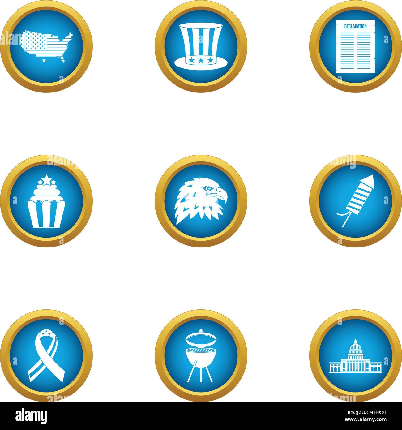 Northerner icons set, flat style Stock Vector Image &amp; Art - Alamy