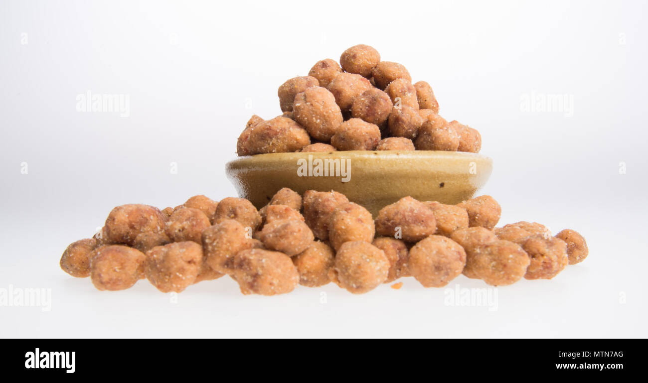 peanuts or roasted peanuts on a background Stock Photo