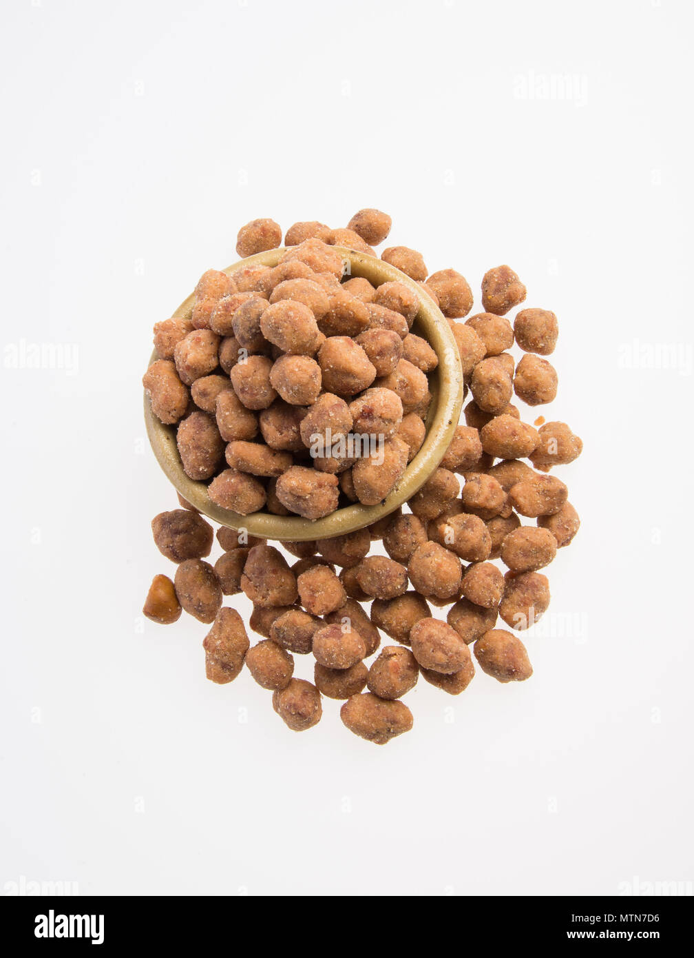 peanuts or roasted peanuts on a background Stock Photo