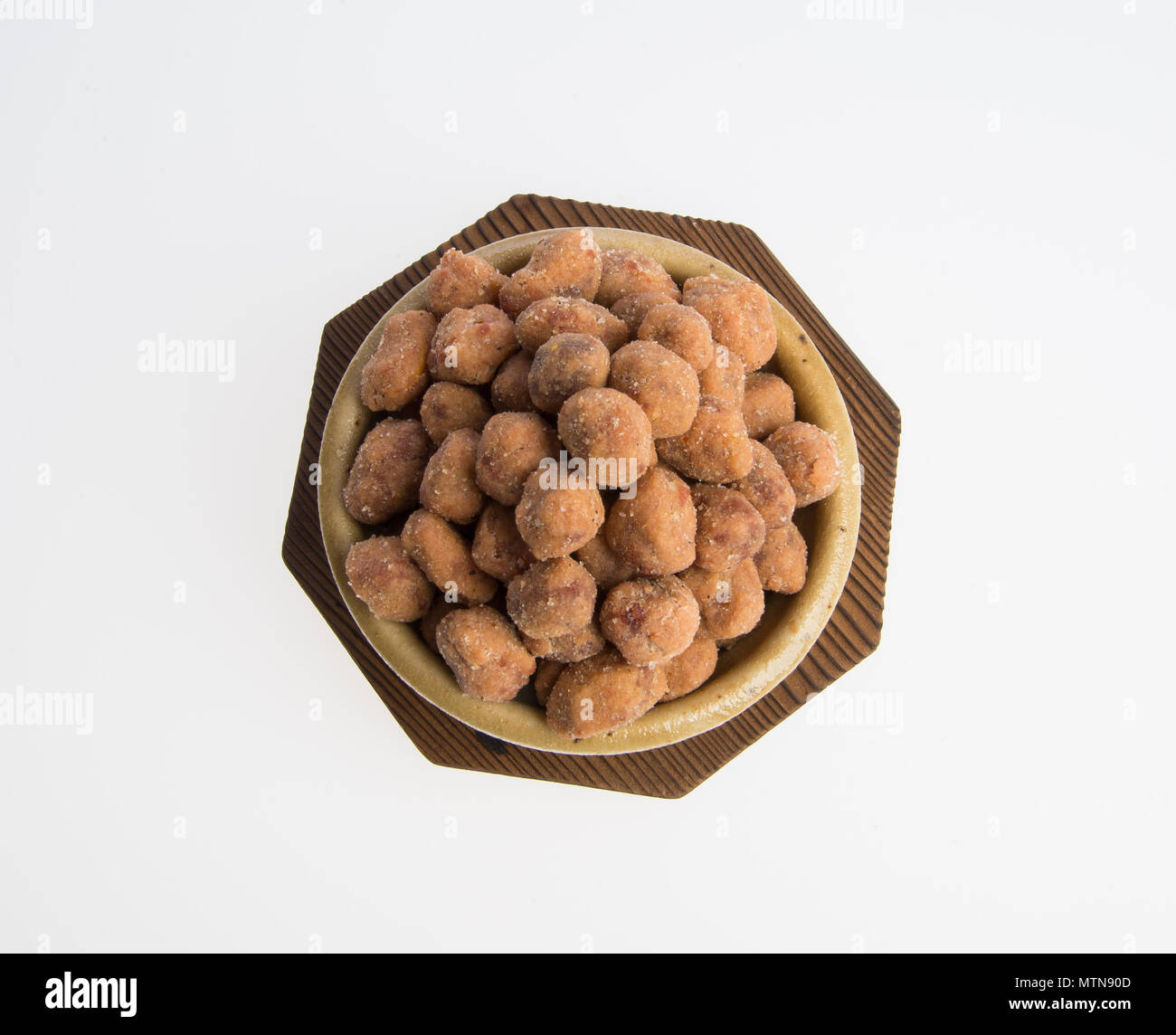 peanuts or roasted peanuts on a background Stock Photo