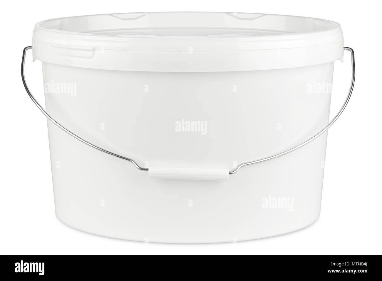 white paint bucket isolated on white background diy handyman renovation