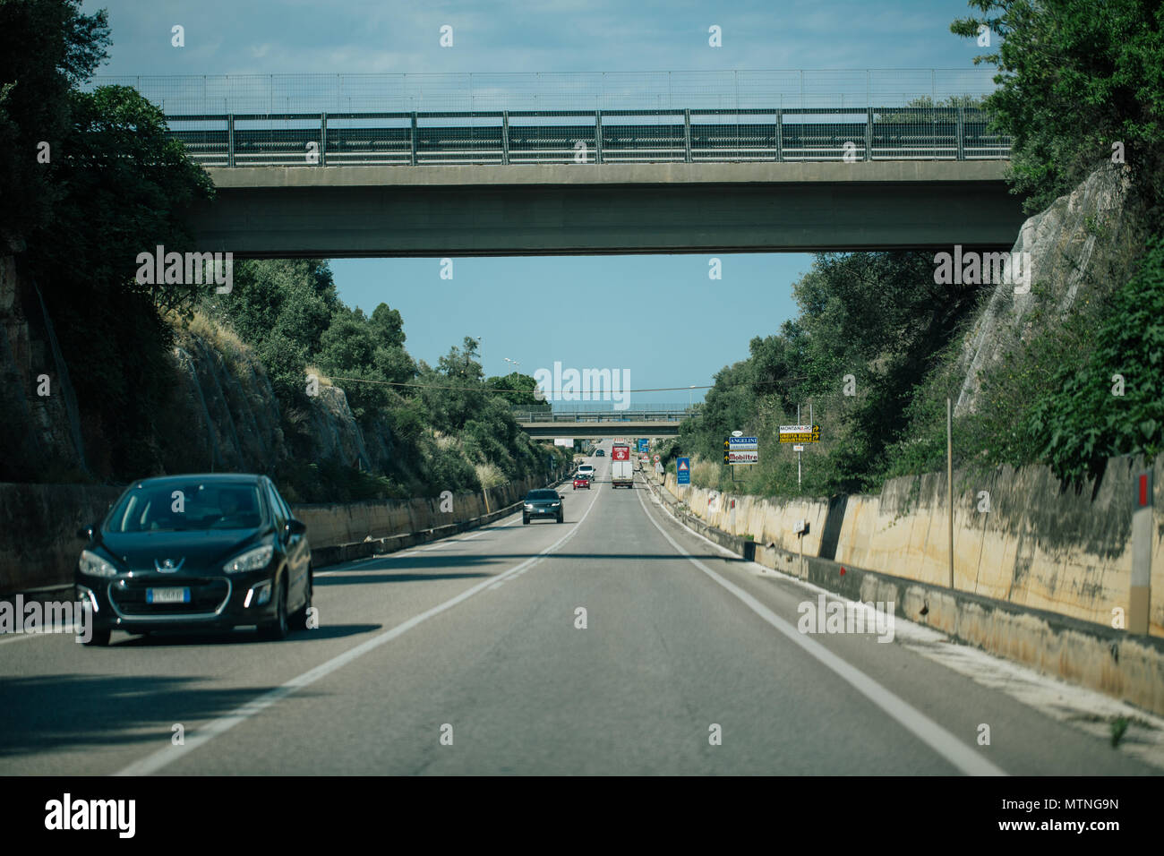 Car drive in Italy summertime roads Stock Photo Alamy